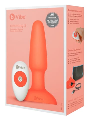 ⁨B-VIBE RIMMING PLUG 2 ORANGE⁩ w sklepie Wasserman.eu