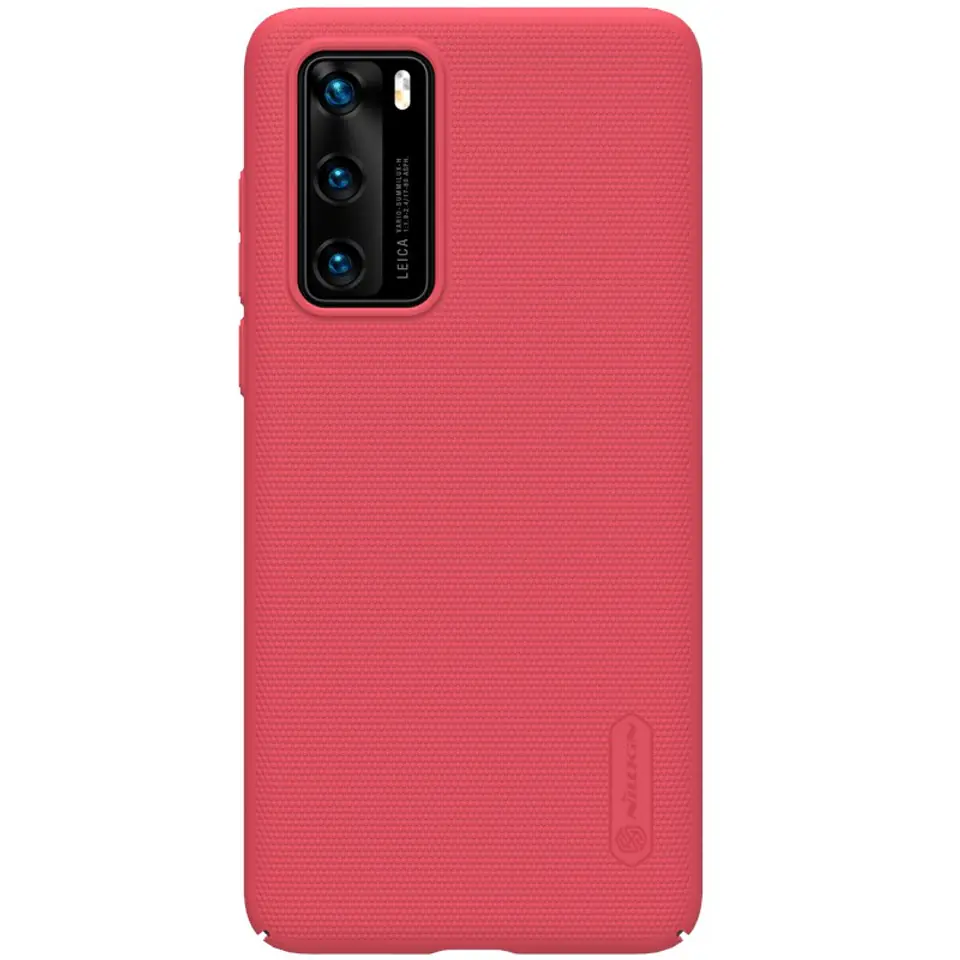 ⁨Nillkin Super Frosted Shield - Etui Huawei P40 (Bright Red)⁩ w sklepie Wasserman.eu