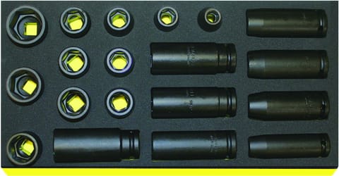 ⁨Zestaw TCS 1/3 nasadek udarowych 1/2", 19 elementowy STAHLWILLE⁩ w sklepie Wasserman.eu