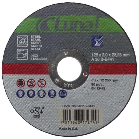 ⁨Tarcza tnąca 125x1,6x22 mm Luna⁩ w sklepie Wasserman.eu
