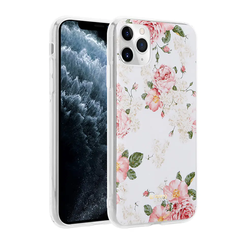 ⁨Crong Flower Case – Etui iPhone 11 Pro (wzór 02)⁩ w sklepie Wasserman.eu