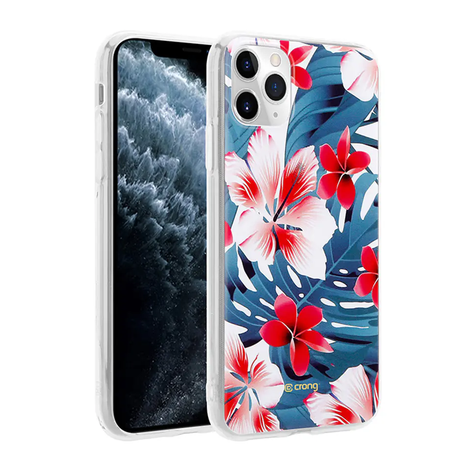 ⁨Crong Flower Case – Etui iPhone 11 Pro (wzór 03)⁩ w sklepie Wasserman.eu