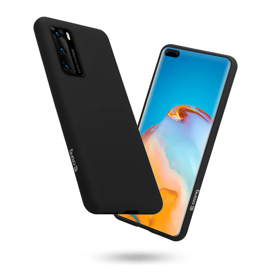 ⁨Crong Color Cover - Huawei P40 Case (Black)⁩ at Wasserman.eu