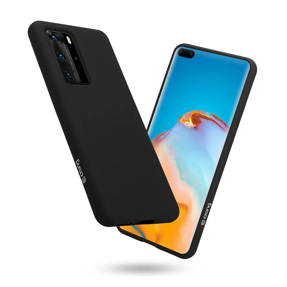 ⁨Crong Color Cover - Huawei P40 Pro Case (Black)⁩ at Wasserman.eu