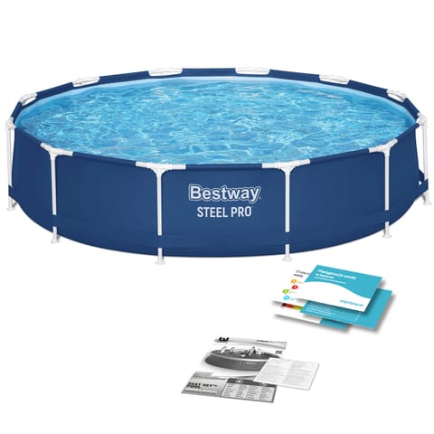 Bestway Steel Pro Round Above Ground Pool 3.66 m x 76 cm at Wasserman.eu