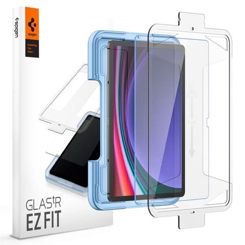 ⁨Spigen GLAS.TR EZ FIT - Szkło hartowane do Samsung Galaxy Tab S9 11" / S9 FE / S10 FE / S10 Lite 10.9" X710 / X716B / X510 / X516B / X520 / X526 / X400 / X406B⁩ w sklepie Wasserman.eu