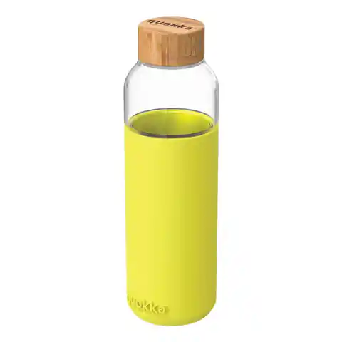 ⁨Quokka Flow - Butelka na wodę ze szkła 660 ml (Neon Green)⁩ w sklepie Wasserman.eu