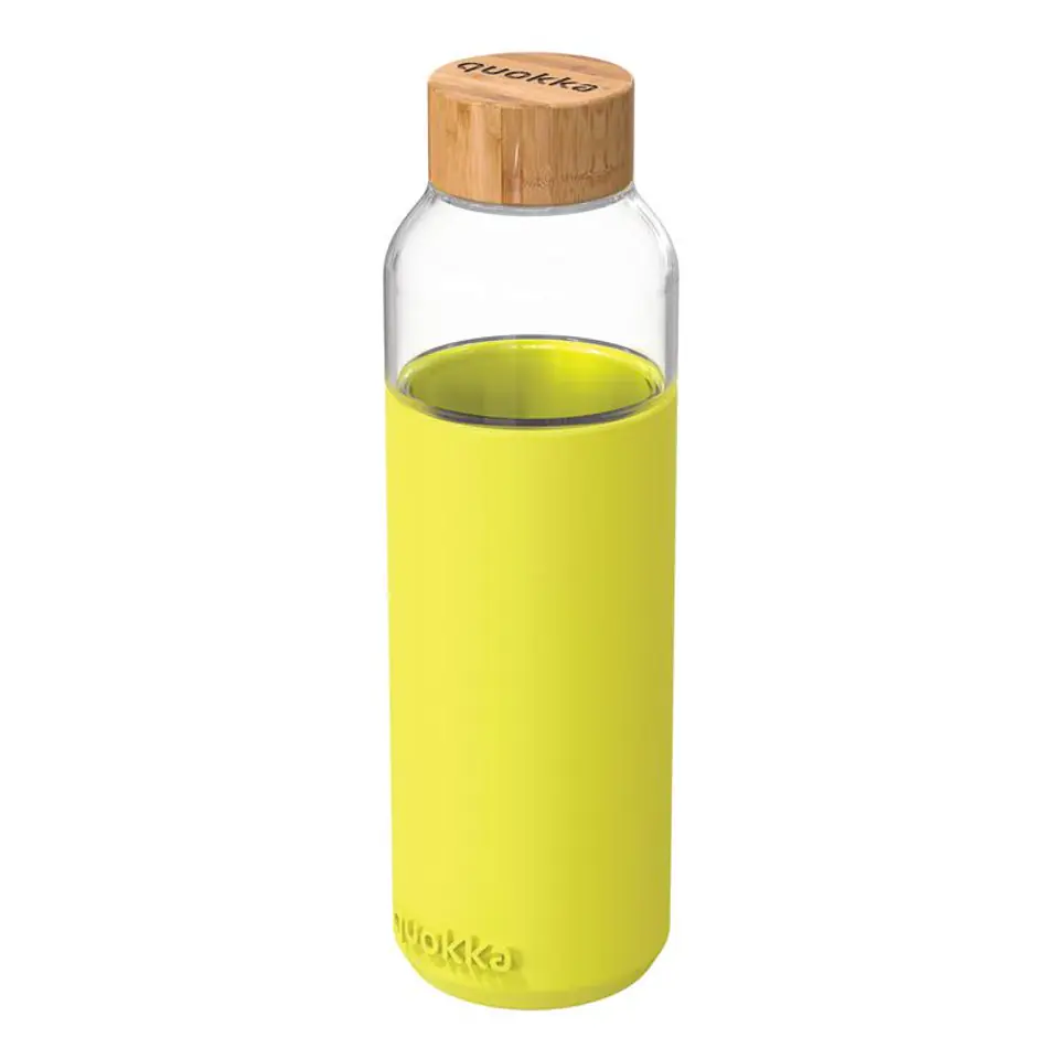 ⁨Quokka Flow - Glass Water Bottle 660 ml (Neon Green)⁩ at Wasserman.eu