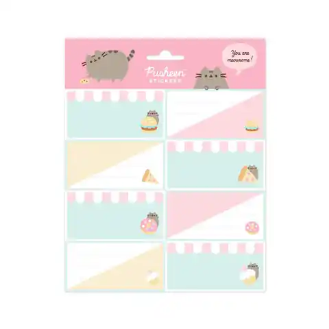 ⁨Pusheen - Stickers for a notebook or book from the Foodie collection 16 pcs⁩ at Wasserman.eu