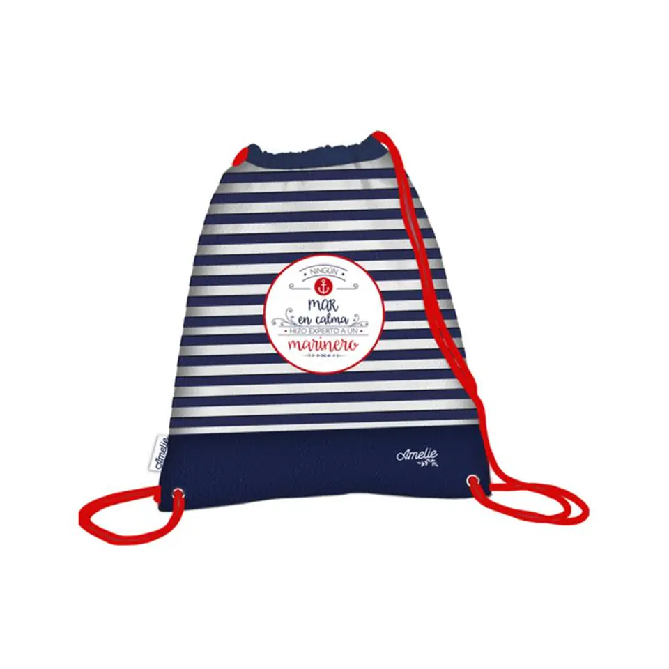 ⁨Amelie - Backpack with strings from the Marinero collection⁩ at Wasserman.eu