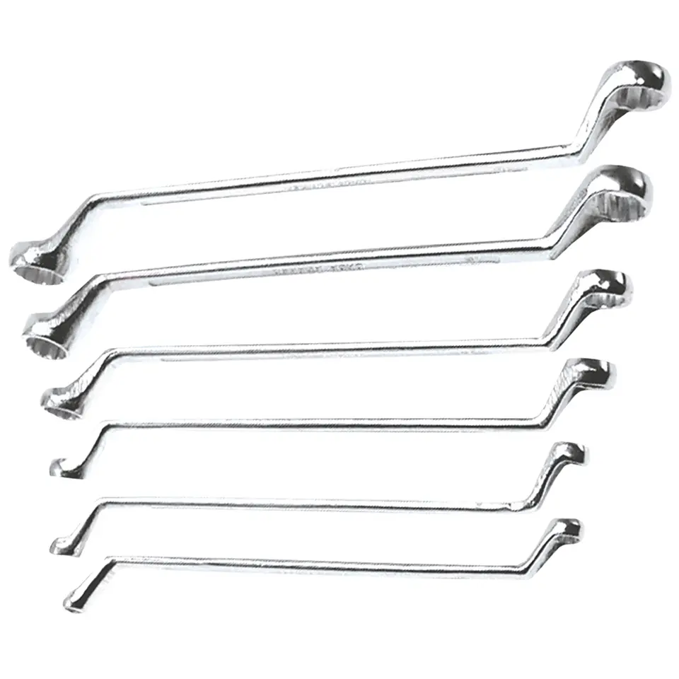 ⁨Ring wrenches bent 6-17 mm, set of 6 pcs.⁩ at Wasserman.eu