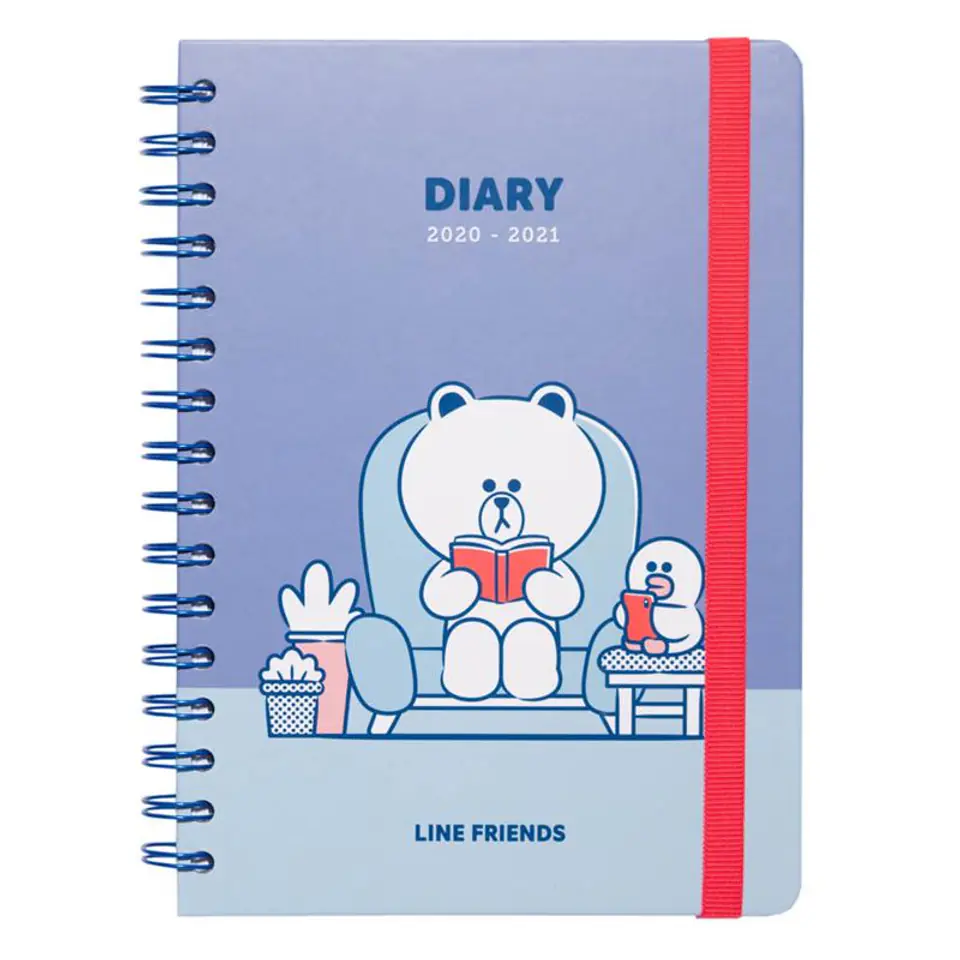 ⁨Line Friends - Calendar / Planner 2020/2021 A5⁩ at Wasserman.eu