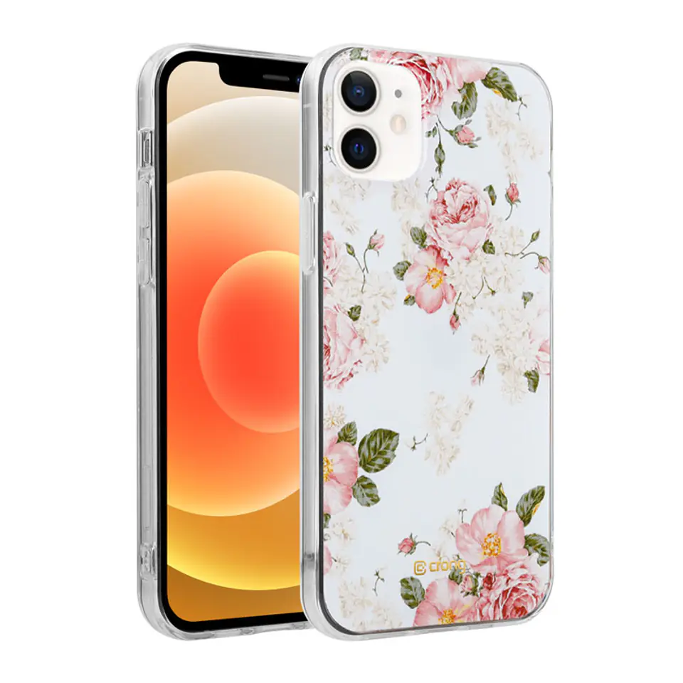 ⁨Crong Flower Case - Etui iPhone 12 Mini (wzór 02)⁩ w sklepie Wasserman.eu