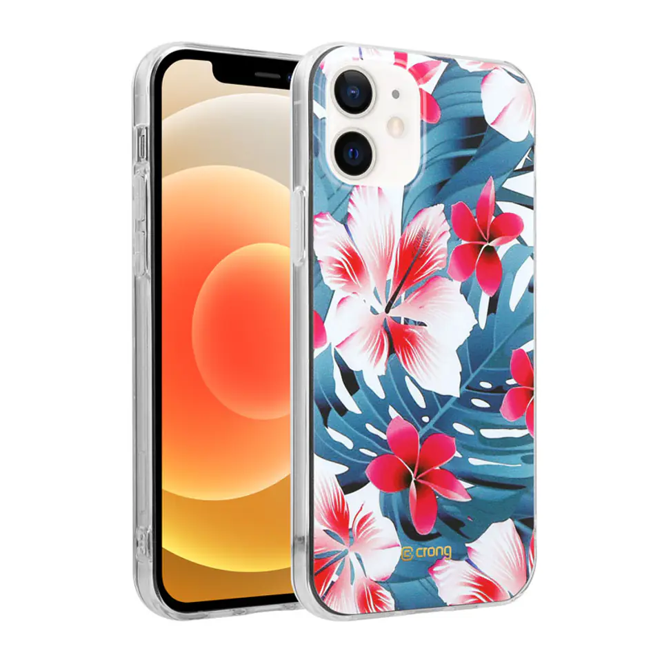 ⁨Crong Flower Case - iPhone 12 / iPhone 12 Pro Case (pattern 03)⁩ at Wasserman.eu