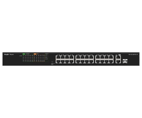 ⁨SWITCH POE RG-ES126FGS-LP 24-PORTOWY REYEE⁩ w sklepie Wasserman.eu