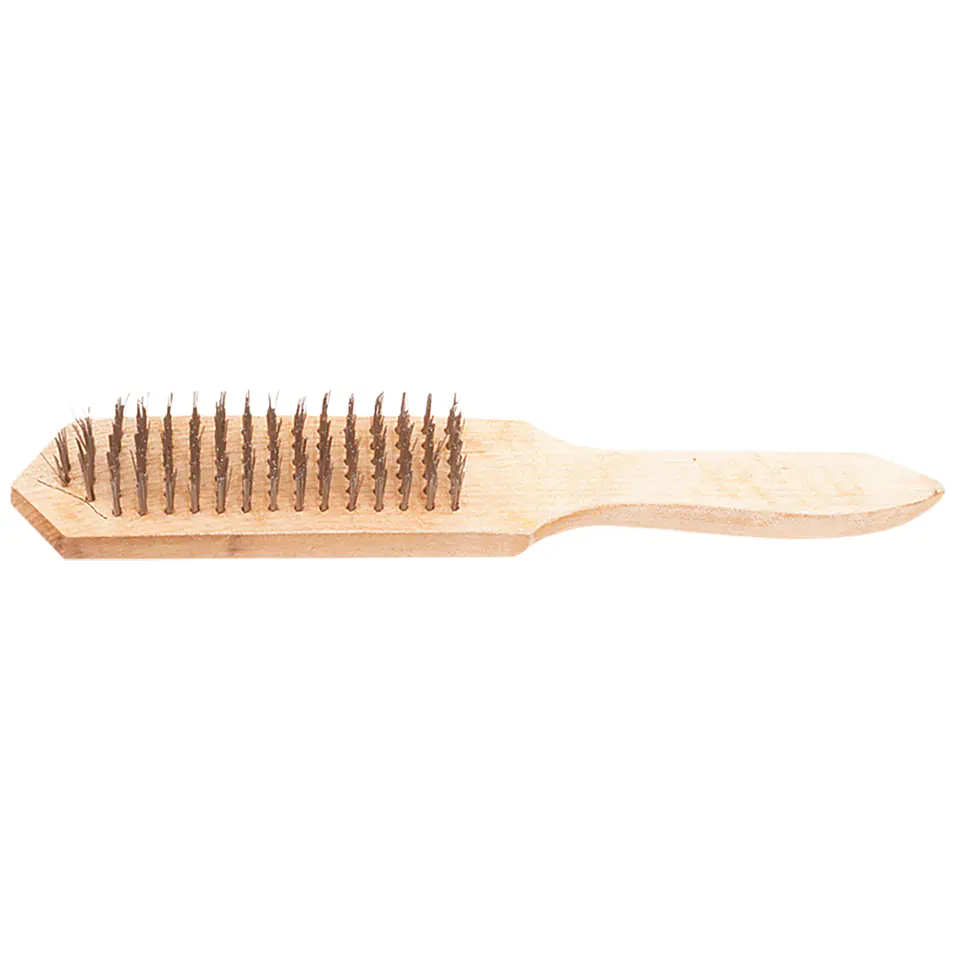 ⁨Wire brush 5-row, wooden handle⁩ at Wasserman.eu