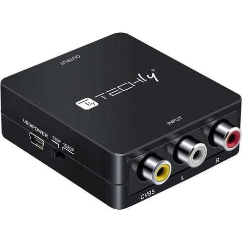 ⁨AV Composite video and audio converter 3x RCA to HDMI 1080p⁩ at Wasserman.eu