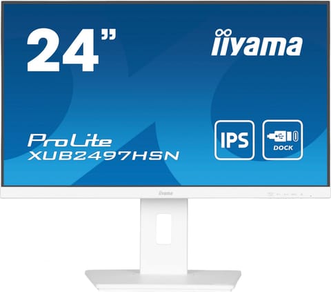 ⁨Monitor IIYAMA XUB2497HSN-W1 (23.8" /IPS /100Hz /1920 x 1080 /Biały)⁩ w sklepie Wasserman.eu