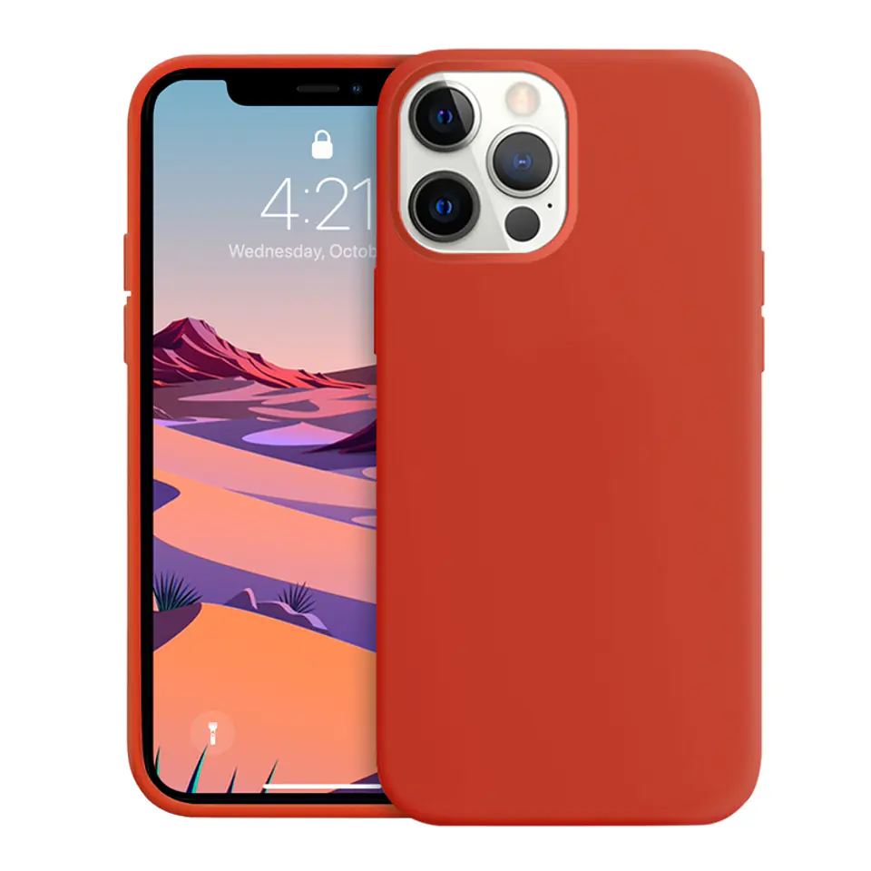 ⁨Crong Color Cover - Etui iPhone 12 Pro Max (czerwony)⁩ w sklepie Wasserman.eu