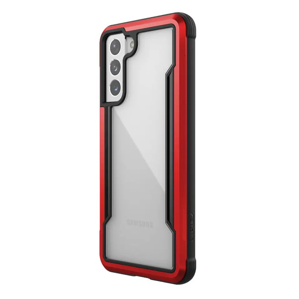 ⁨X-Doria Raptic Shield - Etui aluminiowe Samsung Galaxy S21 (Antimicrobial protection) (Red)⁩ w sklepie Wasserman.eu