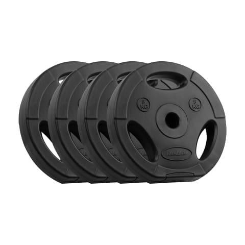 ⁨Obciążenie bitumiczne zestaw 4x5kg, otwór 31mm, talerz z uchwytami, REBEL ACTIVE⁩ w sklepie Wasserman.eu