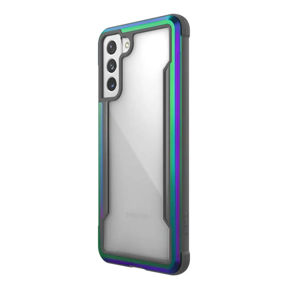 ⁨X-Doria Raptic Shield - Etui aluminiowe Samsung Galaxy S21+ (Antimicrobial protection) (Iridescent)⁩ w sklepie Wasserman.eu