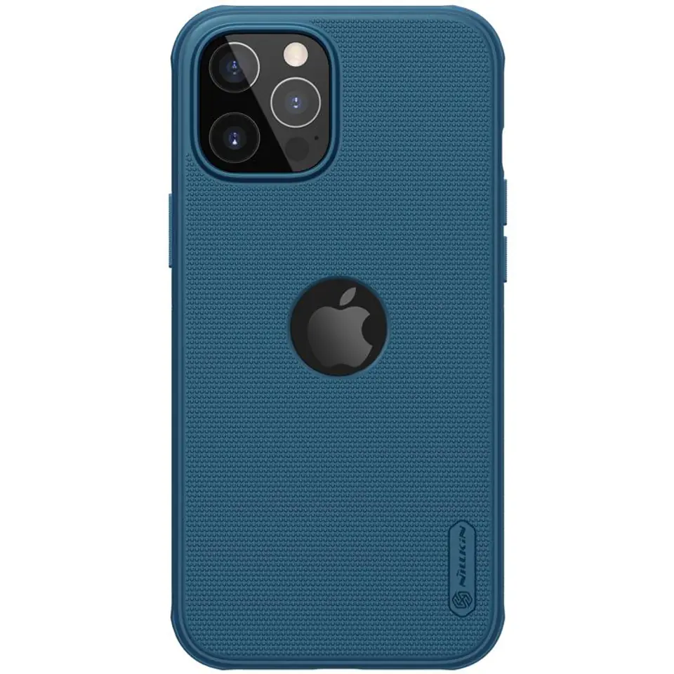 ⁨Nillkin Super Frosted Shield Magnetic - Etui Apple iPhone 12 Pro Max (Blue)⁩ w sklepie Wasserman.eu