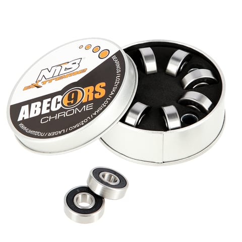 ⁨ABEC-9 RS GRAPHIT CHROME ŁOŻYSKA (8 szt) OPAK. METAL NILS EXTREME⁩ w sklepie Wasserman.eu
