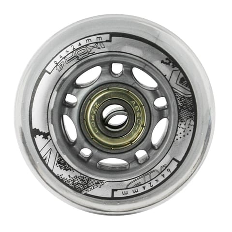 ⁨PU 64x24 82A PRZEZROCZYSTE (4 szt.) + ABEC-7 (8 szt.) ZESTAW NILS EXTREME⁩ w sklepie Wasserman.eu