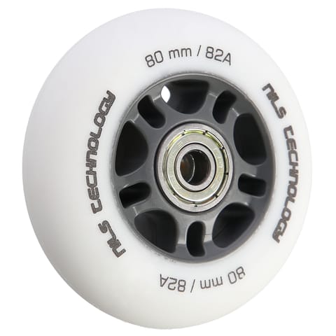 ⁨PU 80x24 82A BIAŁE MATOWE (4 szt.) + ABEC-9 (8 szt.) ZESTAW NILS EXTREME⁩ w sklepie Wasserman.eu