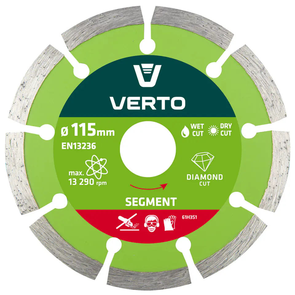 ⁨Diamond blade 115 x 22.2 mm, segmented⁩ at Wasserman.eu