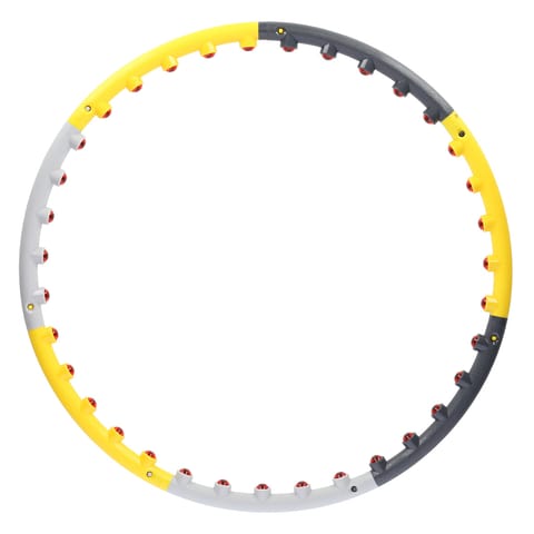 ⁨HHP005 GREY-YELLOW HULA HOP MASUJĄCY Z MAGNESAMI 85CM HMS⁩ w sklepie Wasserman.eu