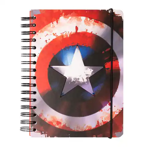 ⁨Marvel - Captain America Notizbuch / A5 Notizbuch⁩ im Wasserman.eu