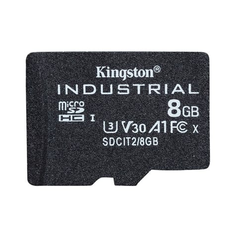 ⁨Kingston Karta pamięci Micro Secure Digital Card Industria, 8GB, micro SDHC, SDCIT2/8GBSP, UHS-I U3 (Class 10), V30, A1, karta pSL⁩ w sklepie Wasserman.eu