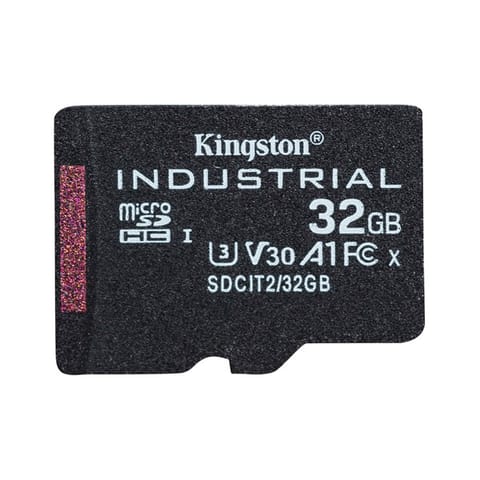 Kingston karta pamięci Industrial C10, 32GB, micro SDHC, SDCIT2/32GBSP, UHS-I U3 (Class 10), V30, A1, karta pSLC w sklepie Wasserman.eu
