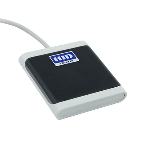 ⁨Omnikey czytnik USB 2.0, R50250001-GR, zewnętrzny, biała, złącze USB⁩ w sklepie Wasserman.eu
