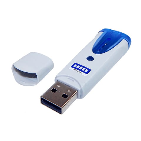 ⁨Omnikey czytnik USB 2.0, R61210320-2, karty chipowe, zewnętrzny, biała, złącze USB⁩ w sklepie Wasserman.eu