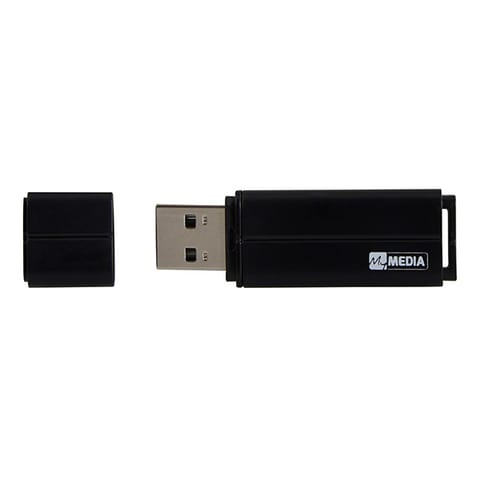 ⁨MyMedia USB flash disk, USB 2.0, 64GB, czarny, 69263, z plastikową osłoną⁩ w sklepie Wasserman.eu
