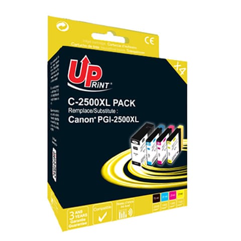 ⁨UPrint kompatybilny ink / tusz z PGI 2500XL, C-2500XL BK/C/M/Y PACK, black/cyan/magenta/yellow, 75+3x21ml⁩ w sklepie Wasserman.eu