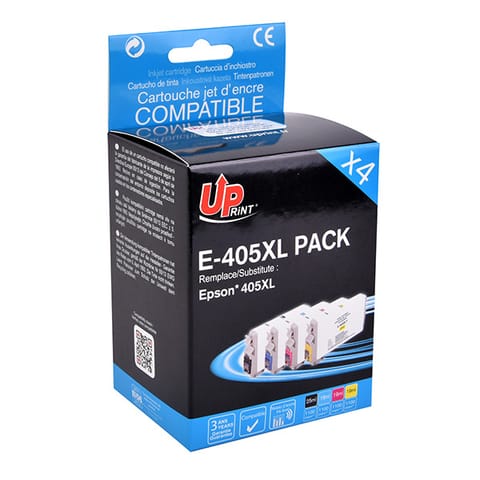 ⁨UPrint kompatybilny ink / tusz z C13T05H64010, 405XL, E-405XLUPP4, CMYK, 4x1100s, 1x25 + 3x19ml⁩ w sklepie Wasserman.eu