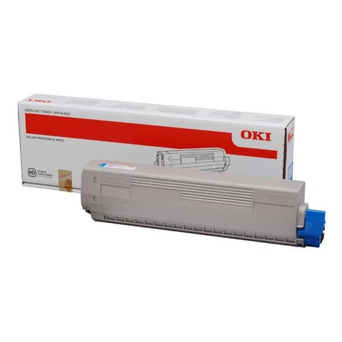 ⁨OKI oryginalny toner 44844507, cyan, 10000s⁩ w sklepie Wasserman.eu