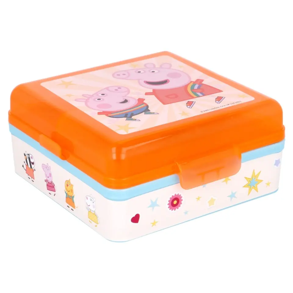 ⁨Peppa Pig - Śniadaniówka Lunchbox kwadratowy Świnka Peppa⁩ w sklepie Wasserman.eu