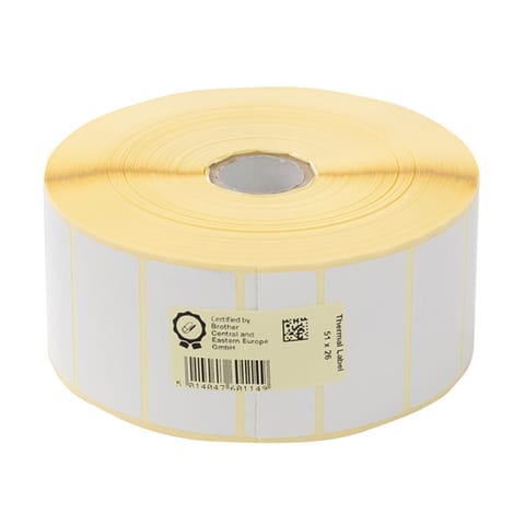 ⁨Brother etykiety do nadruku termicznego 51mm x 26mm, biała, 3000 szt., LDE1E026051127P, drukarki z serii TD⁩ w sklepie Wasserman.eu