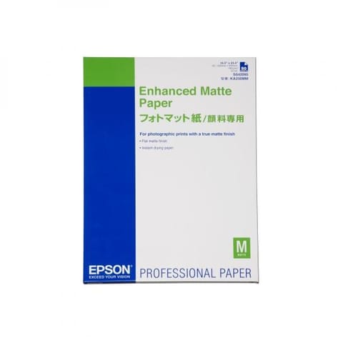 ⁨Epson Enhanced Matte Paper, biała, 50, szt. szt., C13S042095, do drukarek atramentowych, A2, A2, 192 g/m2⁩ w sklepie Wasserman.eu