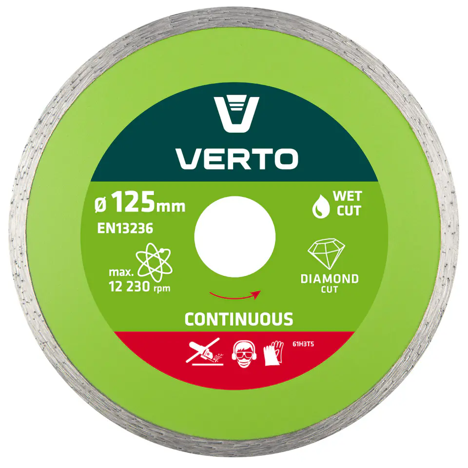 ⁨Tarcza diamentowa 125 x 22.2 mm, pełna⁩ w sklepie Wasserman.eu