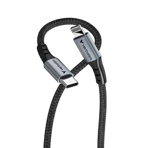 ⁨Verbatim USB kabel USB C (M) - USB lightning (M), 60W, 1.2m, czarny, box, 31844⁩ w sklepie Wasserman.eu