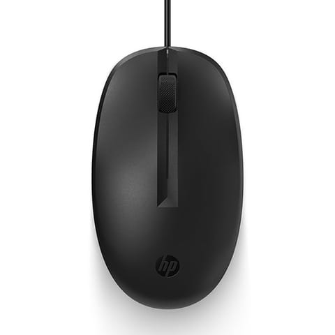 ⁨Mysz przewodowa, HP 125 Wired Mouse, czarna, optyczna, 1200DPI⁩ w sklepie Wasserman.eu