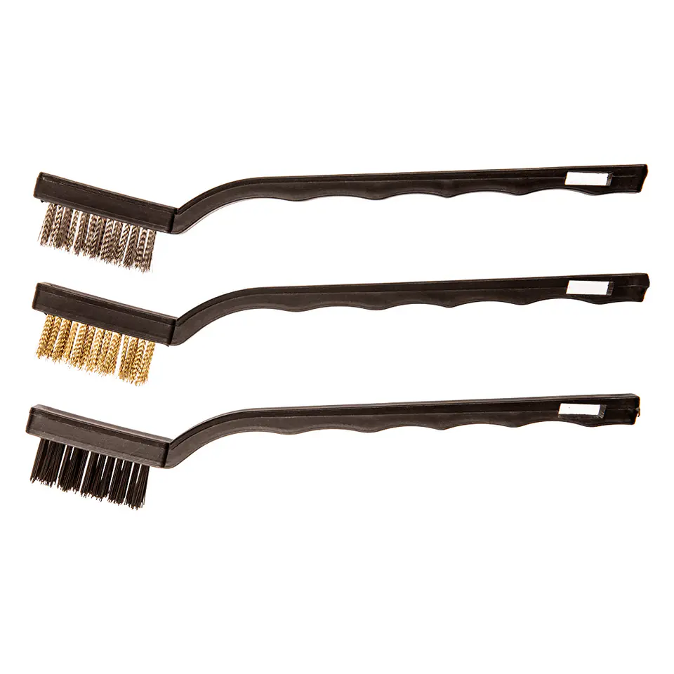 ⁨BRUSHES 180MM MIX 3PCS COPPER STEEL NYLON⁩ at Wasserman.eu
