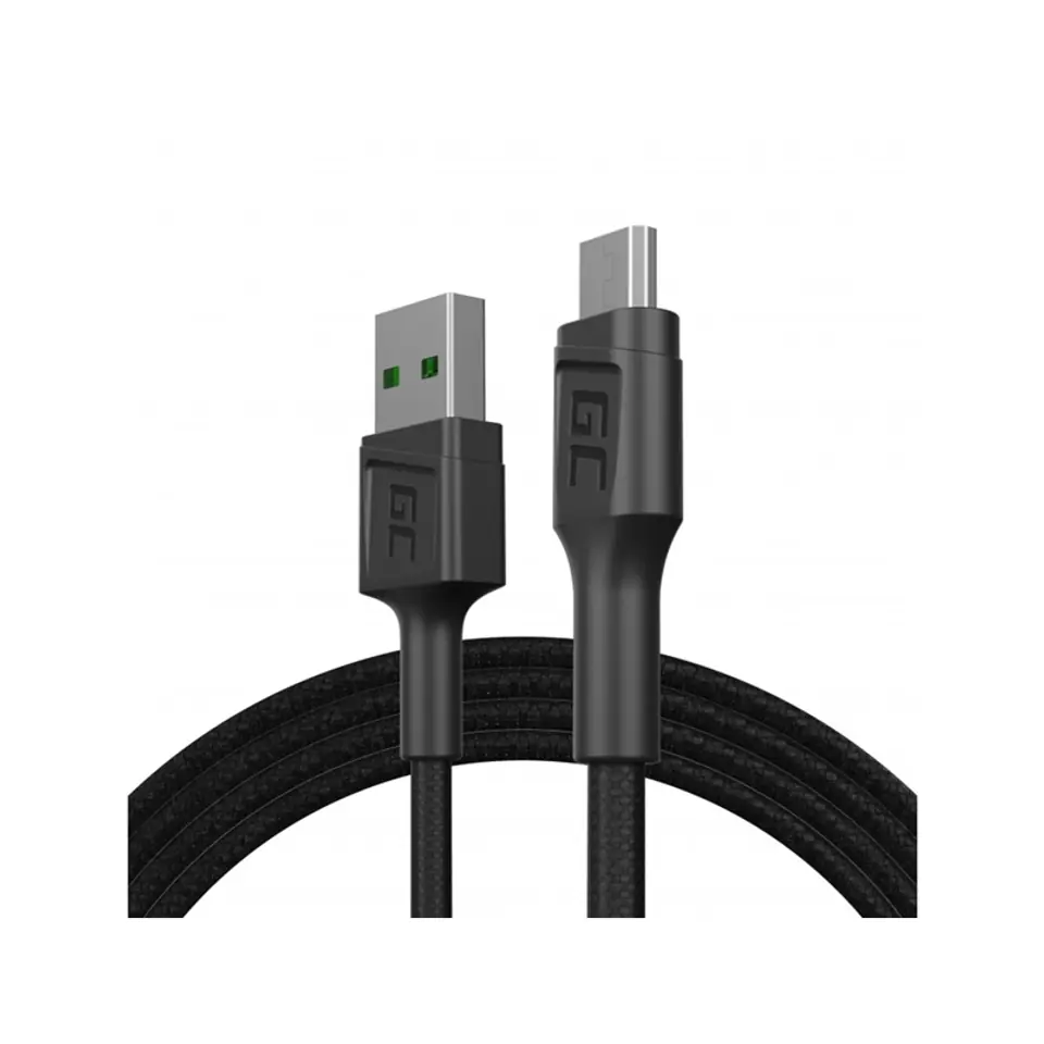 ⁨Green Cell PowerStream - Cable Cable USB-A - Micro USB 120cm Fast Charging Ultra Charge, QC 3.0⁩ at Wasserman.eu