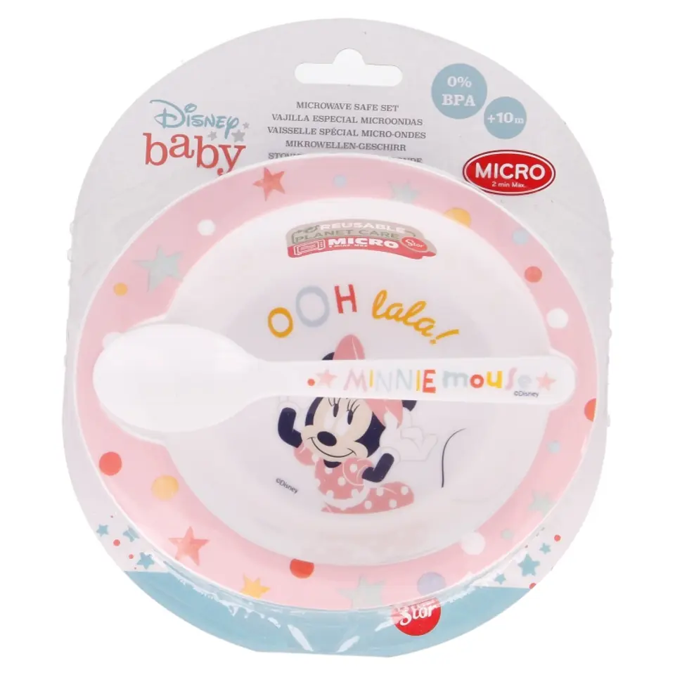 ⁨Minnie Mouse - Microwave set (bowl with a teaspoon) (Indigo dreams)⁩ at Wasserman.eu